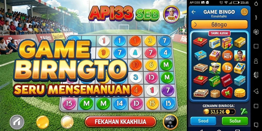 Tampilan gameplay seru API33 dengan keseruan bermain Bingo.