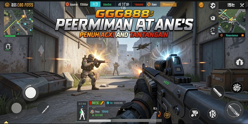 Tangkapan layar GGG888 menampilkan aksi seru dari game FPS yang mendebarkan.