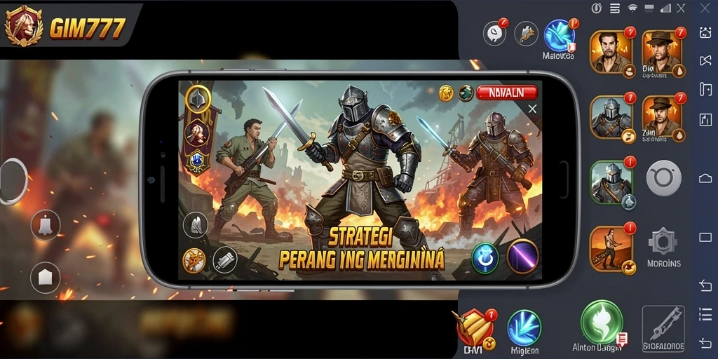 Tampilan gameplay GIM777 yang menegangkan dan strategis.