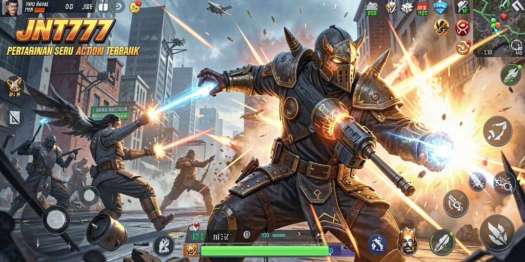 Gameplay intens dari JNT777 yang menampilkan aksi seru dan eksplosif.