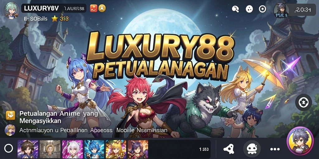 Tampilan gameplay seru dan menakjubkan dari LUXURY88.
