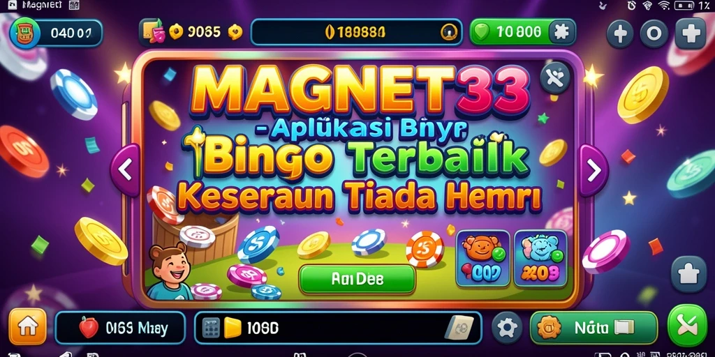 Screenshot gameplay MAGNET33 yang menampilkan suasana seru permainan Bingo.