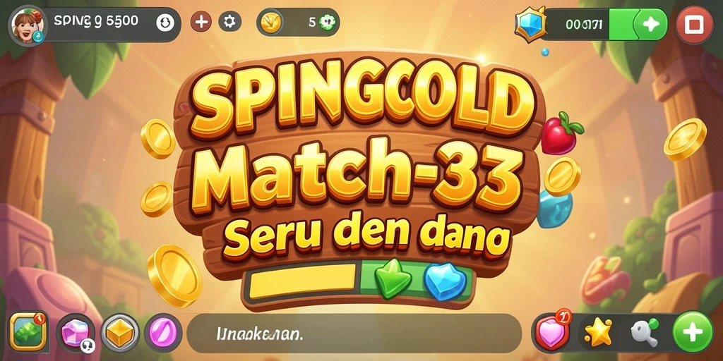 Gameplay SPINGOLD yang seru dan penuh warna di layar.