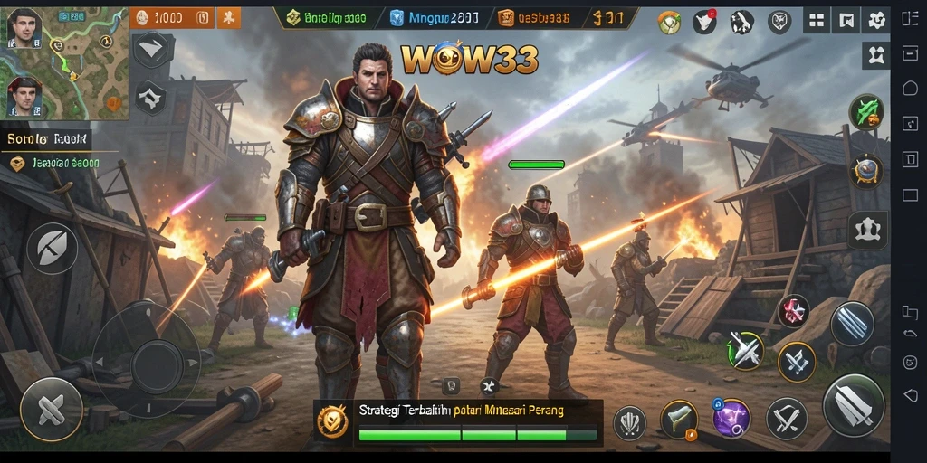 Tampilan gameplay WOW33 yang menegangkan dan penuh strategi.